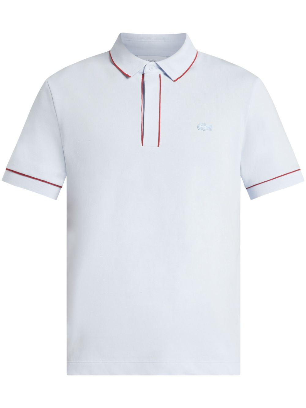 Lacoste logo-embroidered contrast-trim polo shirt - Blue von Lacoste
