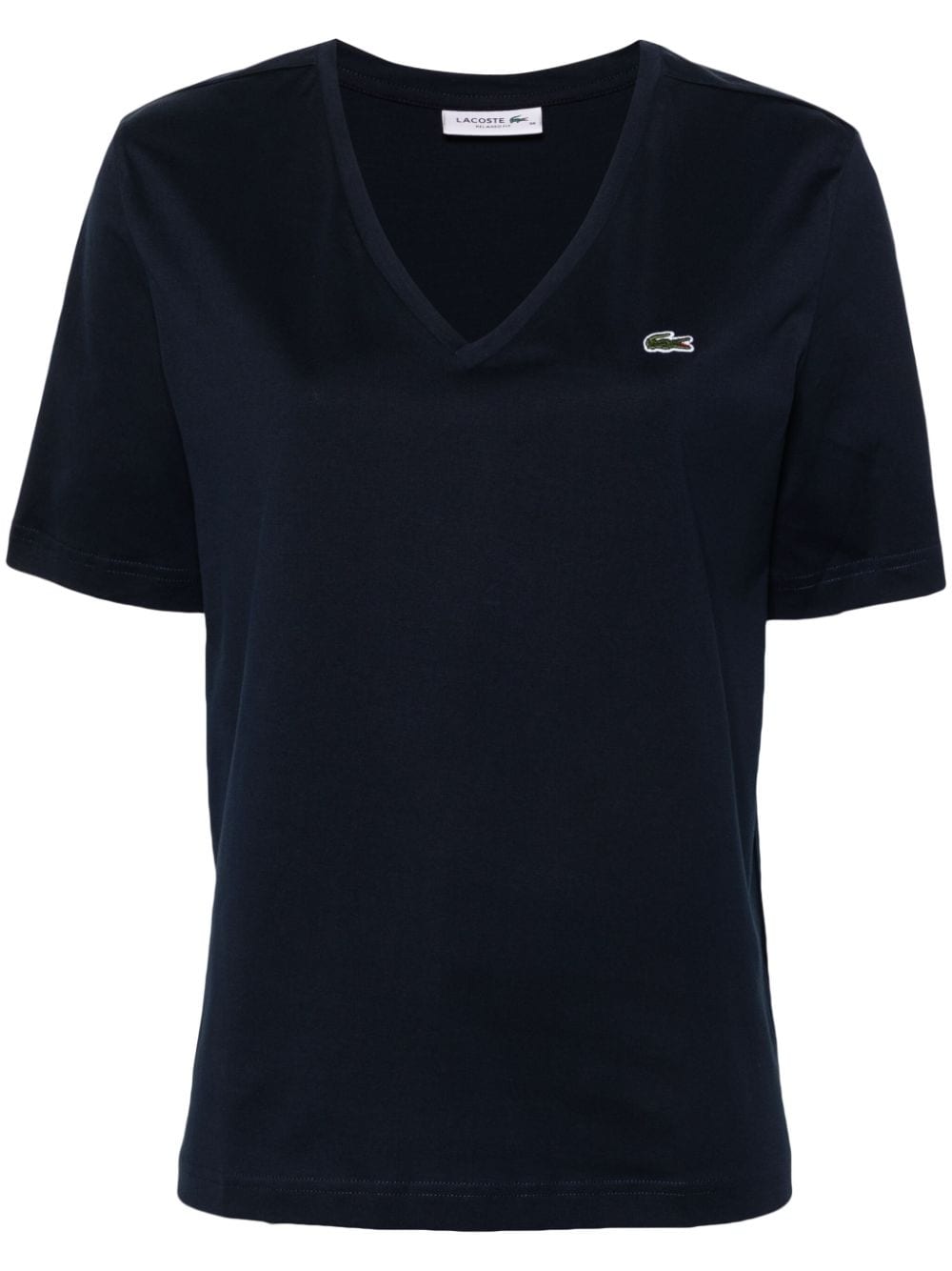 Lacoste logo-embroidered cotton T-shirt - Blue von Lacoste