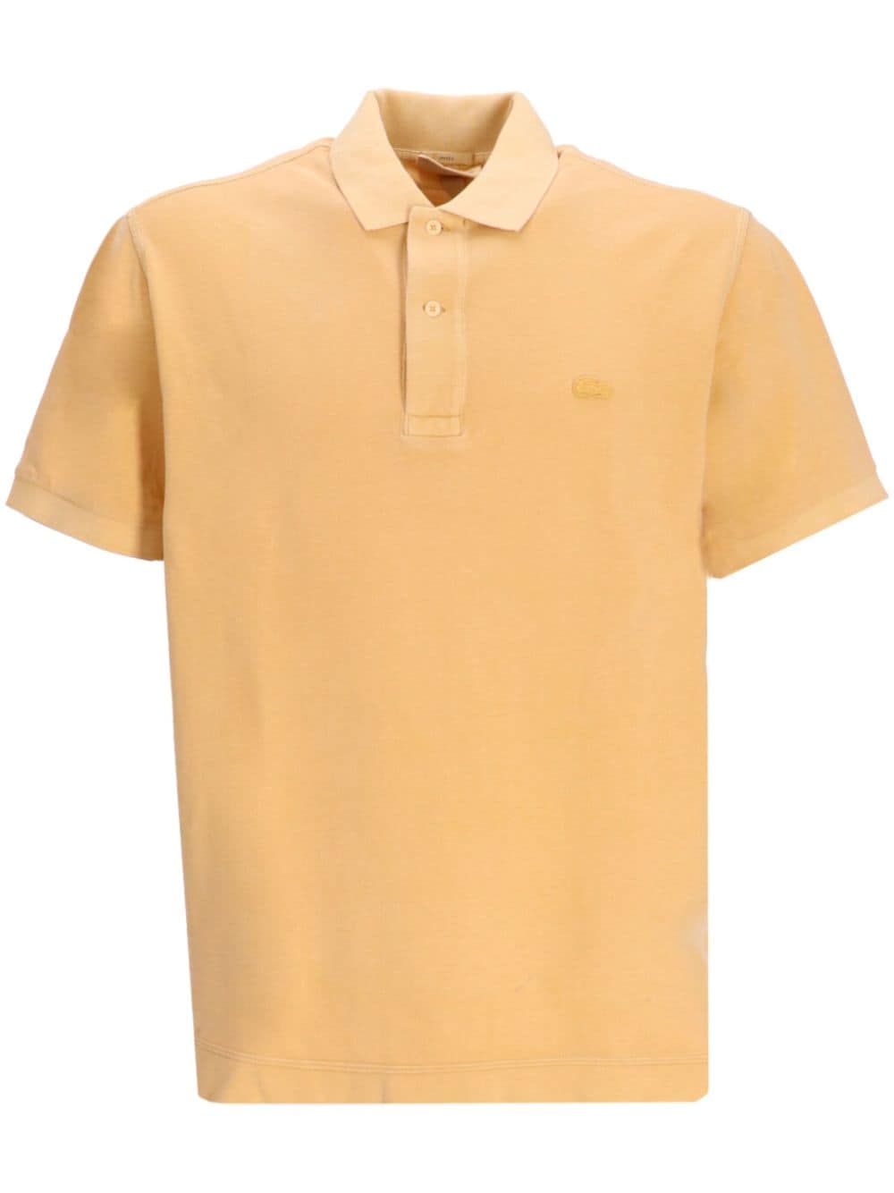 Lacoste logo-embroidered cotton polo shirt - Yellow von Lacoste