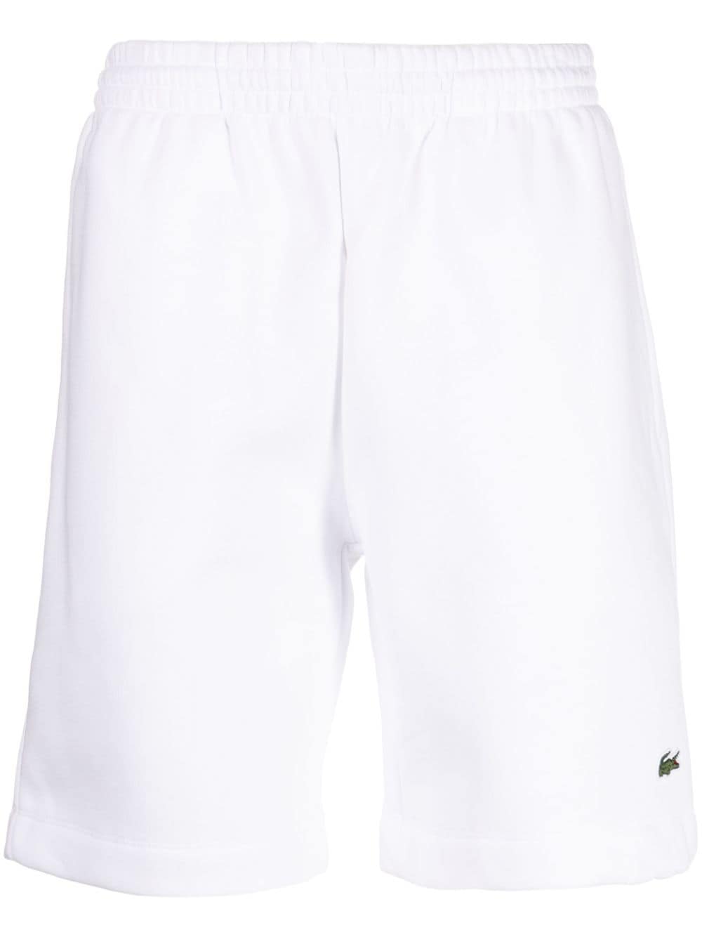 Lacoste logo-embroidered jersey shorts - White von Lacoste