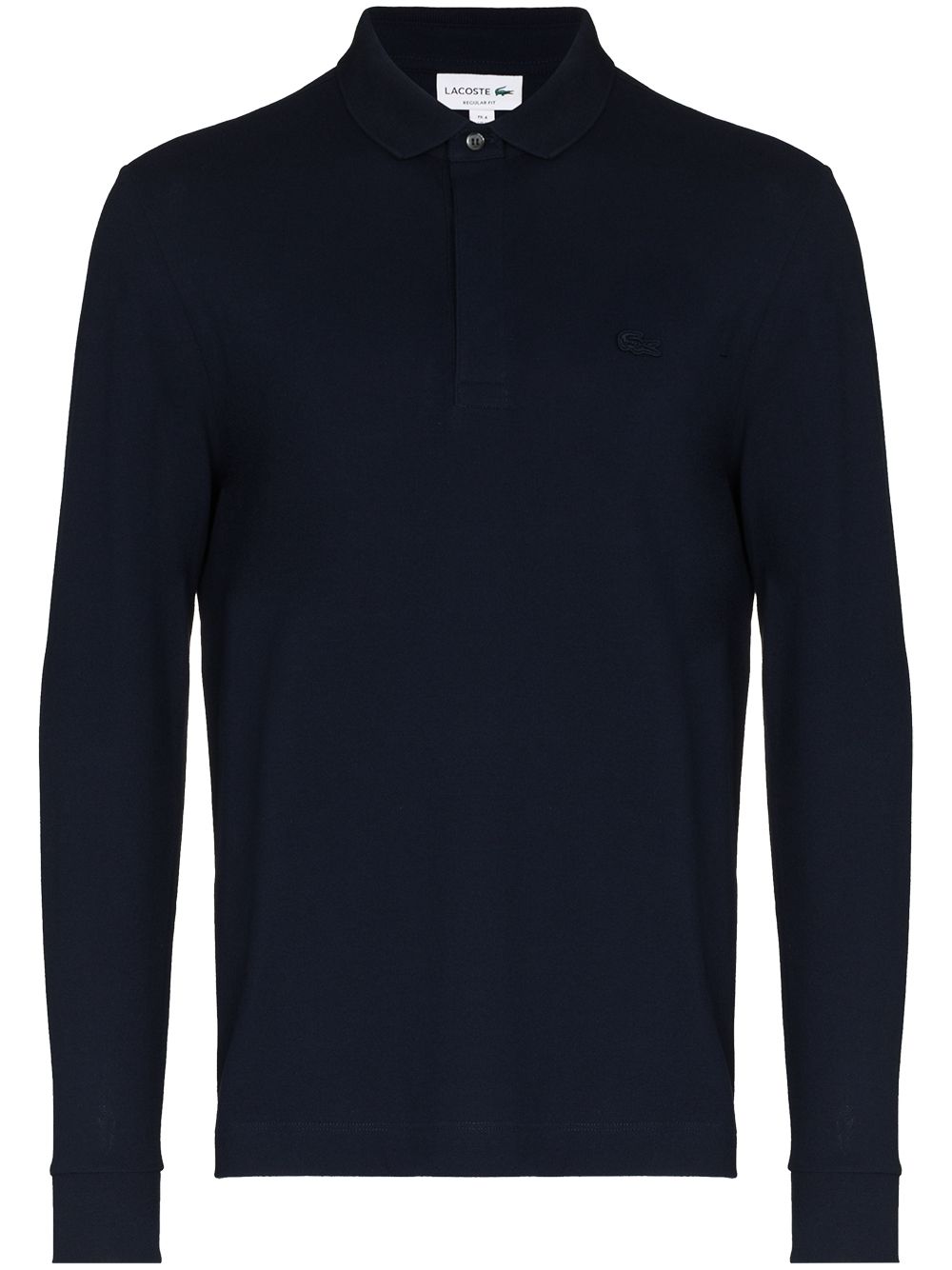Lacoste logo-embroidered long-sleeve polo shirt - Blue von Lacoste