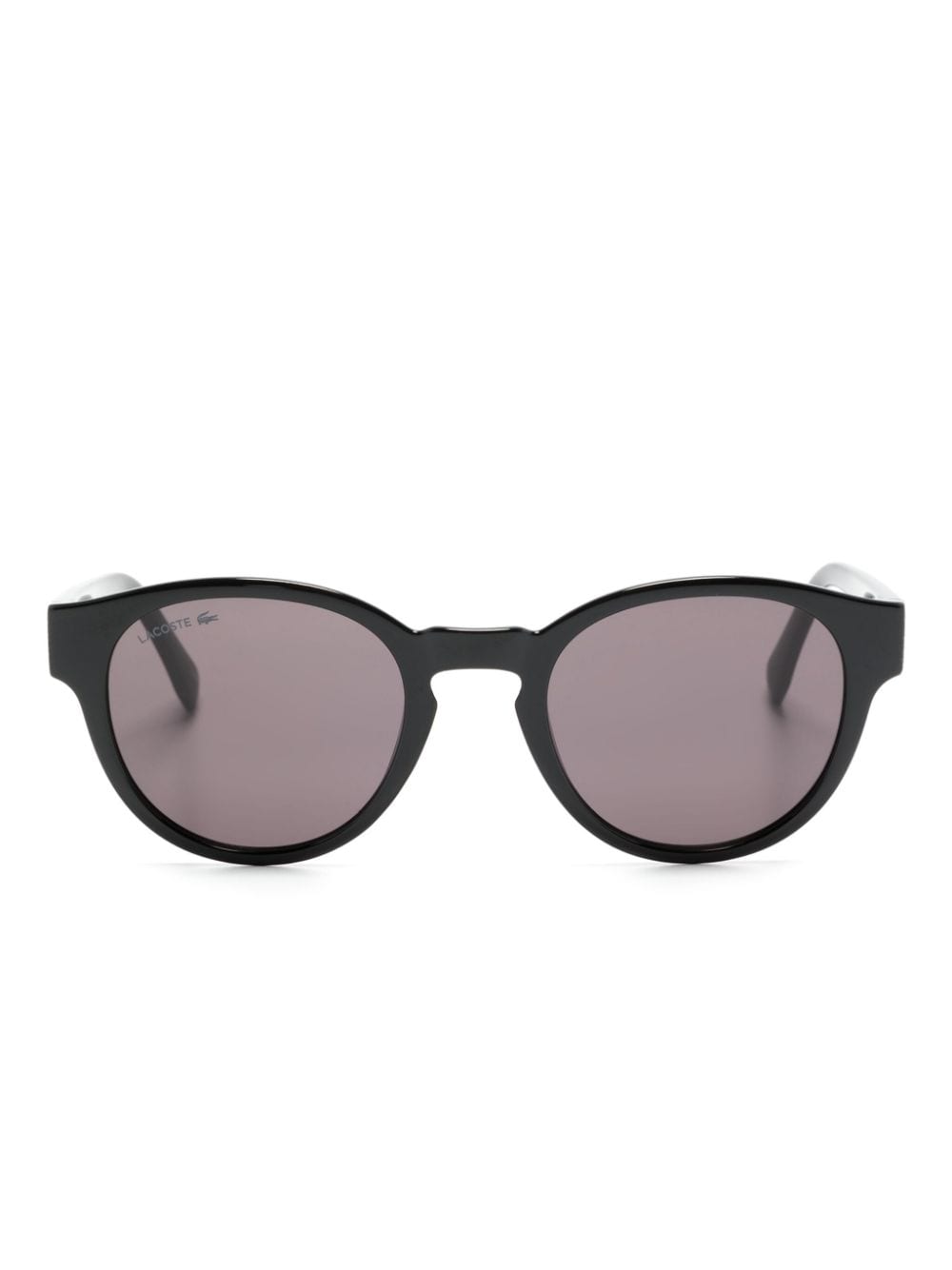Lacoste logo-engraved round-frame sunglasses - Black von Lacoste
