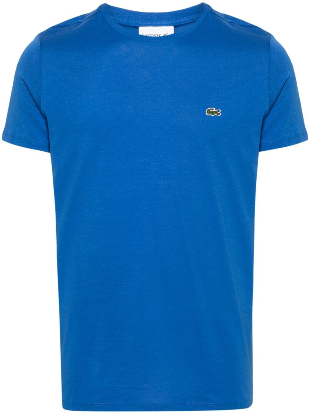 Lacoste logo-patch cotton T-shirt - Blue von Lacoste