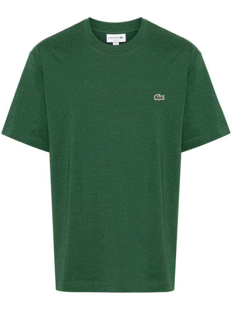 Lacoste logo-patch cotton T-shirt - Green von Lacoste