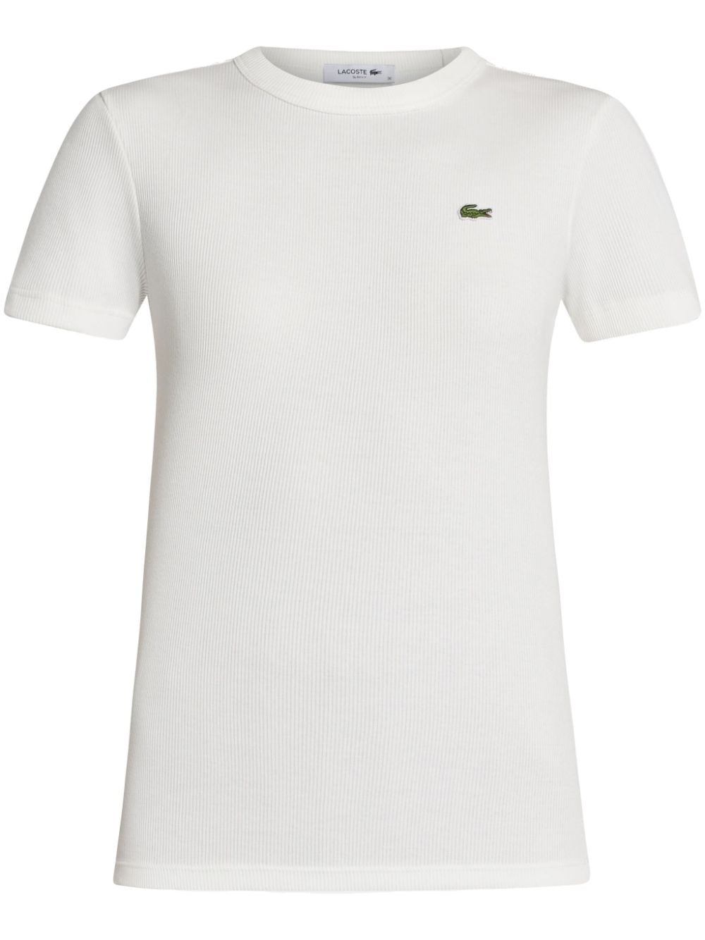 Lacoste logo-patch cotton T-shirt - White von Lacoste