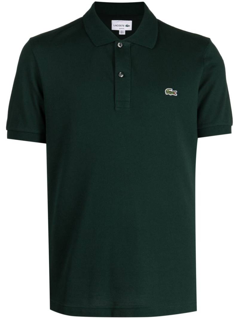 Lacoste logo-patch cotton polo shirt - Green von Lacoste