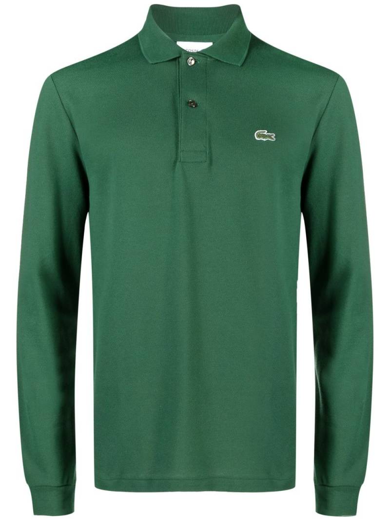 Lacoste logo-patch cotton polo shirt - Green von Lacoste