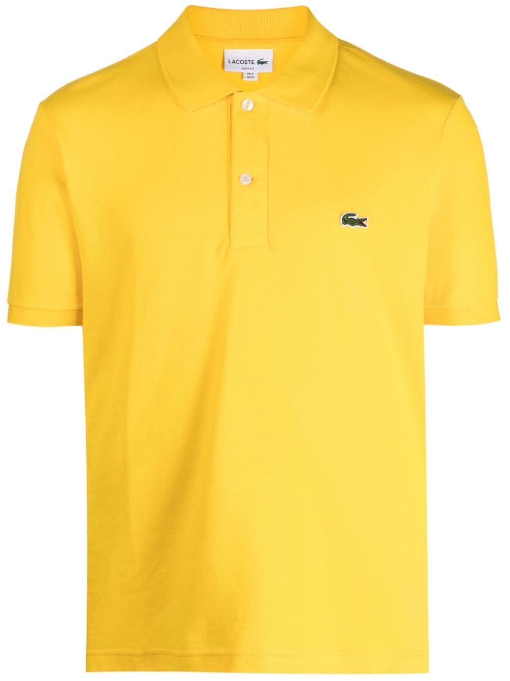 Lacoste logo-patch cotton polo shirt - Yellow von Lacoste