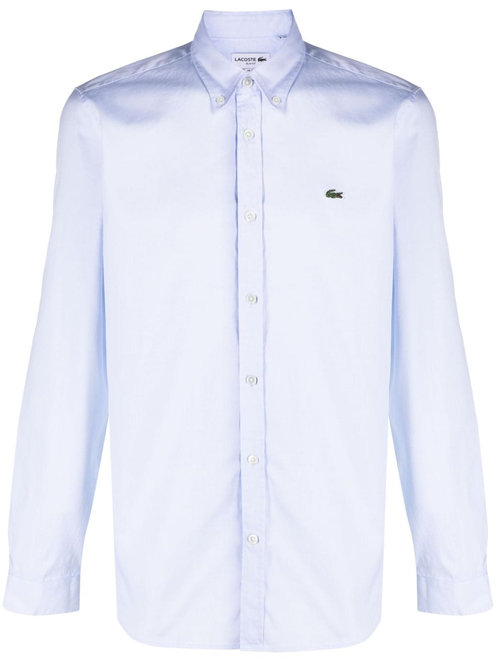 Lacoste logo-patch cotton shirt - Blue von Lacoste