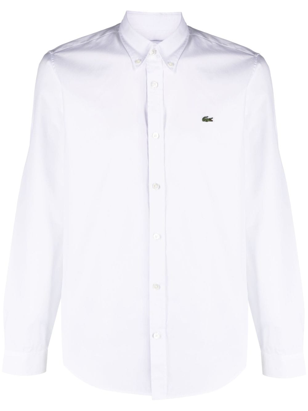 Lacoste logo-patch cotton shirt - White von Lacoste