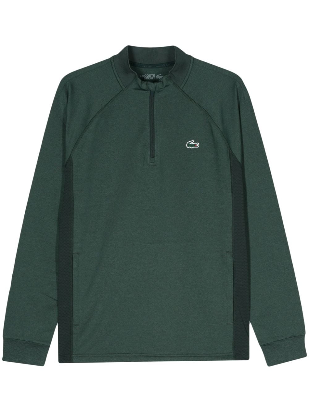 Lacoste logo-patch longsleeved T-shirt - Green von Lacoste