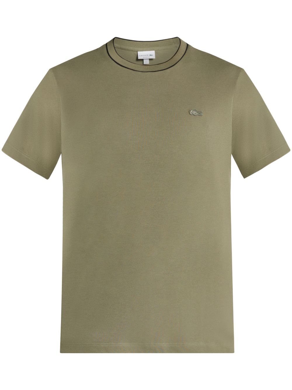 Lacoste logo-patch organic cotton T-shirt - Green von Lacoste