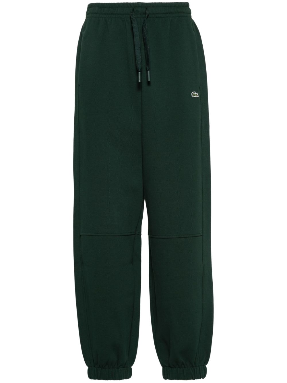 Lacoste logo-patch piqué track pants - Green von Lacoste