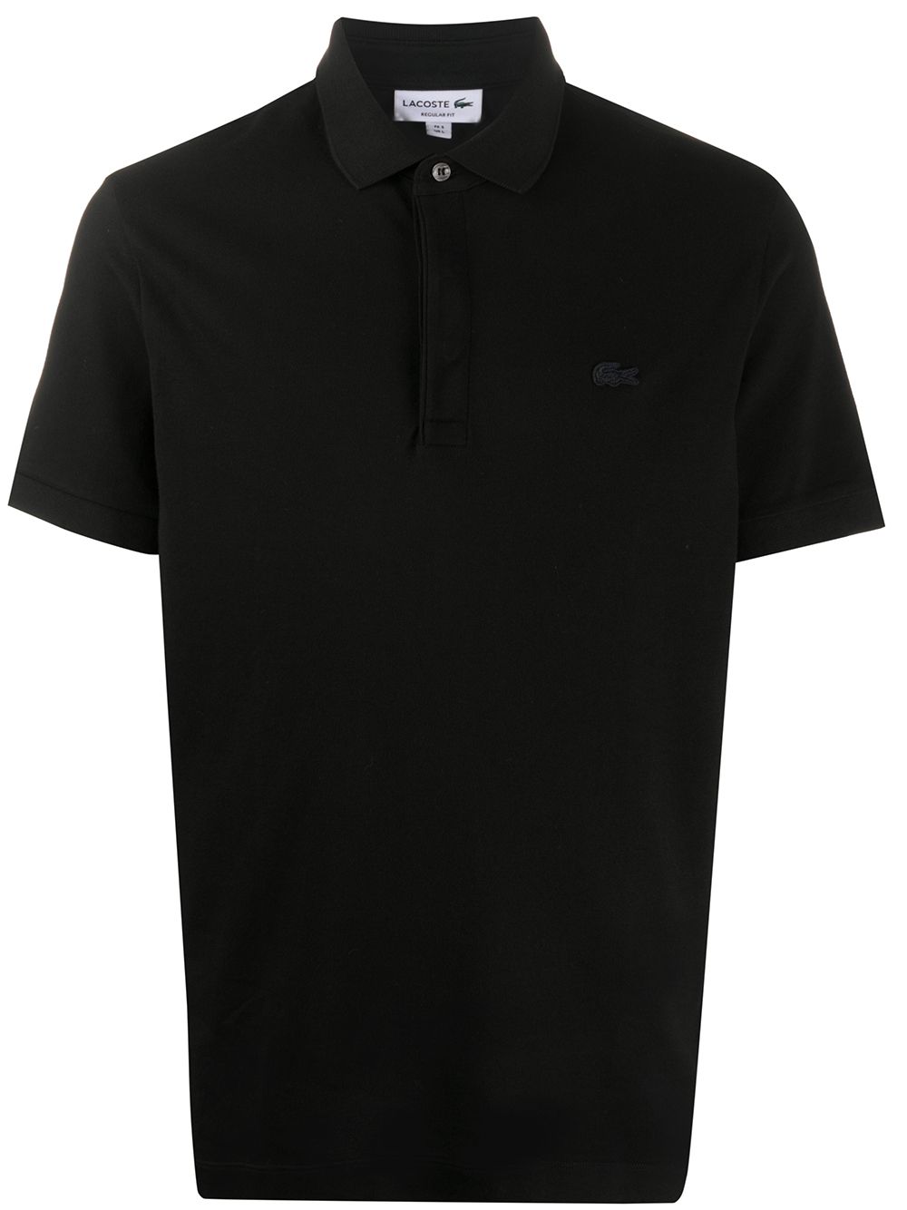 Lacoste logo patch polo shirt - Black von Lacoste