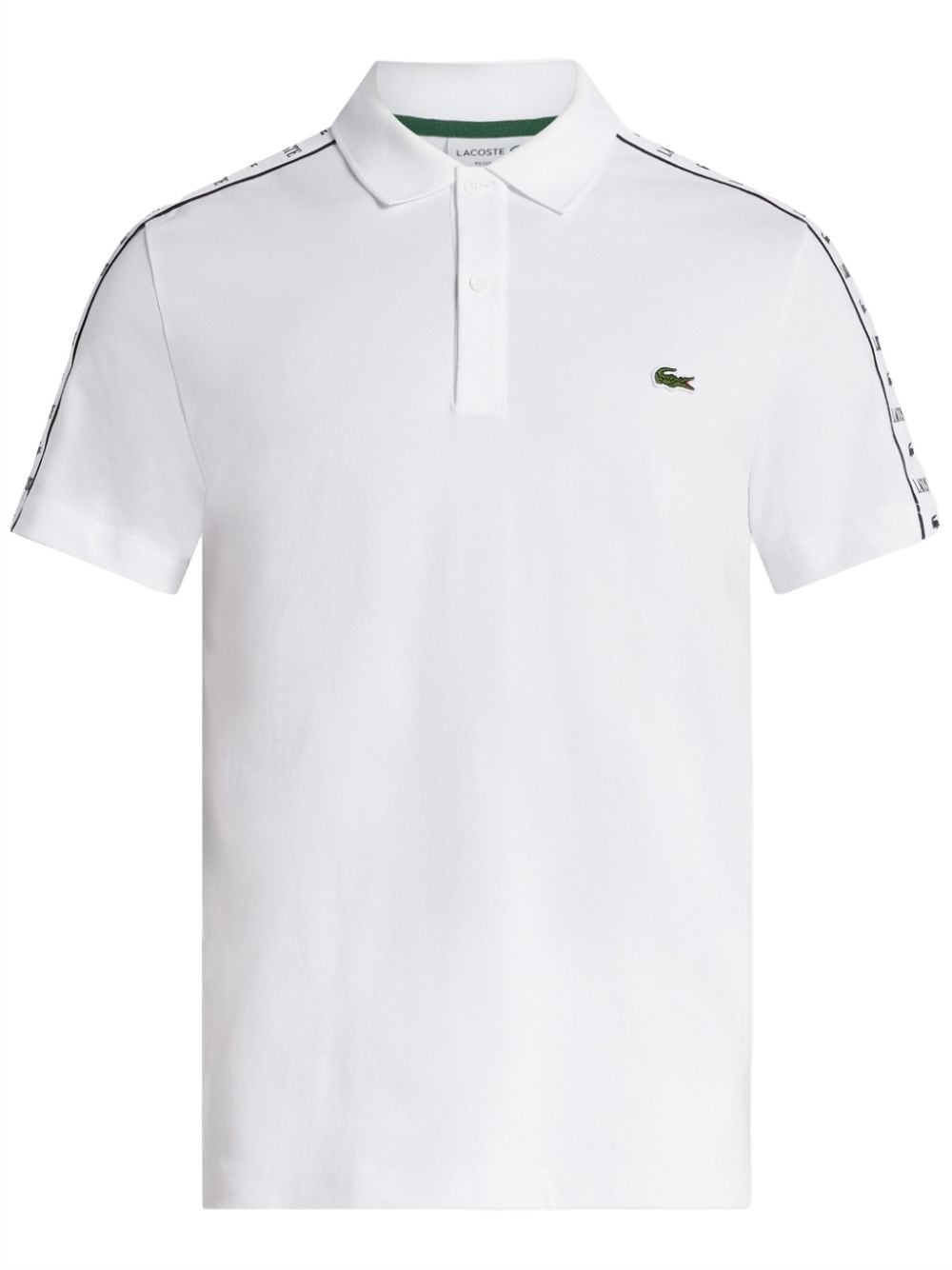 Lacoste logo-patch polo shirt - White von Lacoste