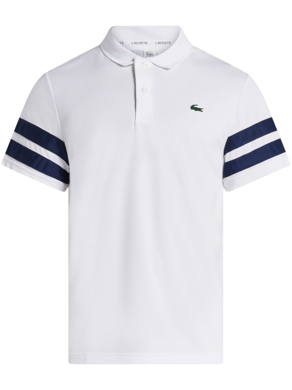 Lacoste logo-patch polo shirt - White von Lacoste