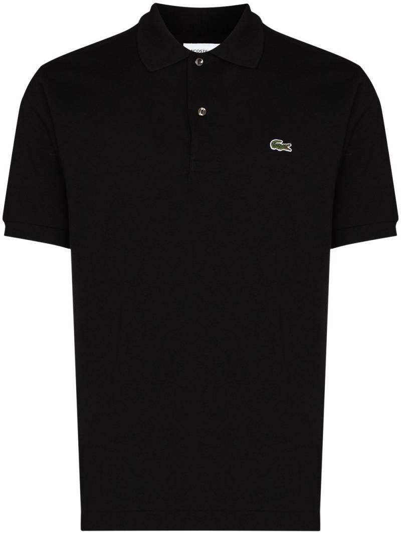 Lacoste logo-patch short-sleeve polo shirt - Black von Lacoste