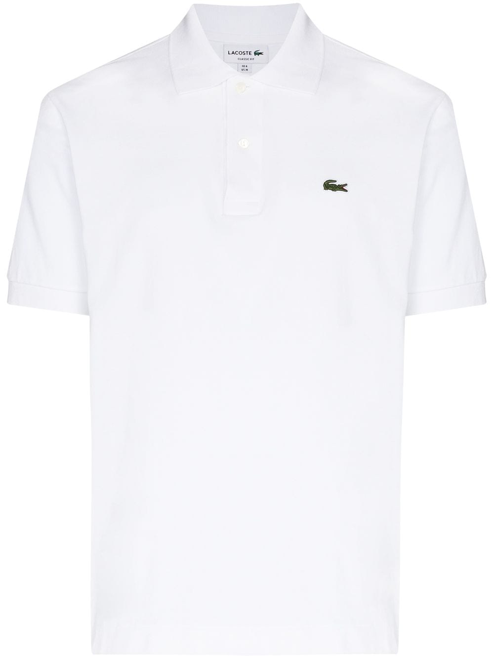 Lacoste logo-patch short-sleeve polo shirt - White von Lacoste