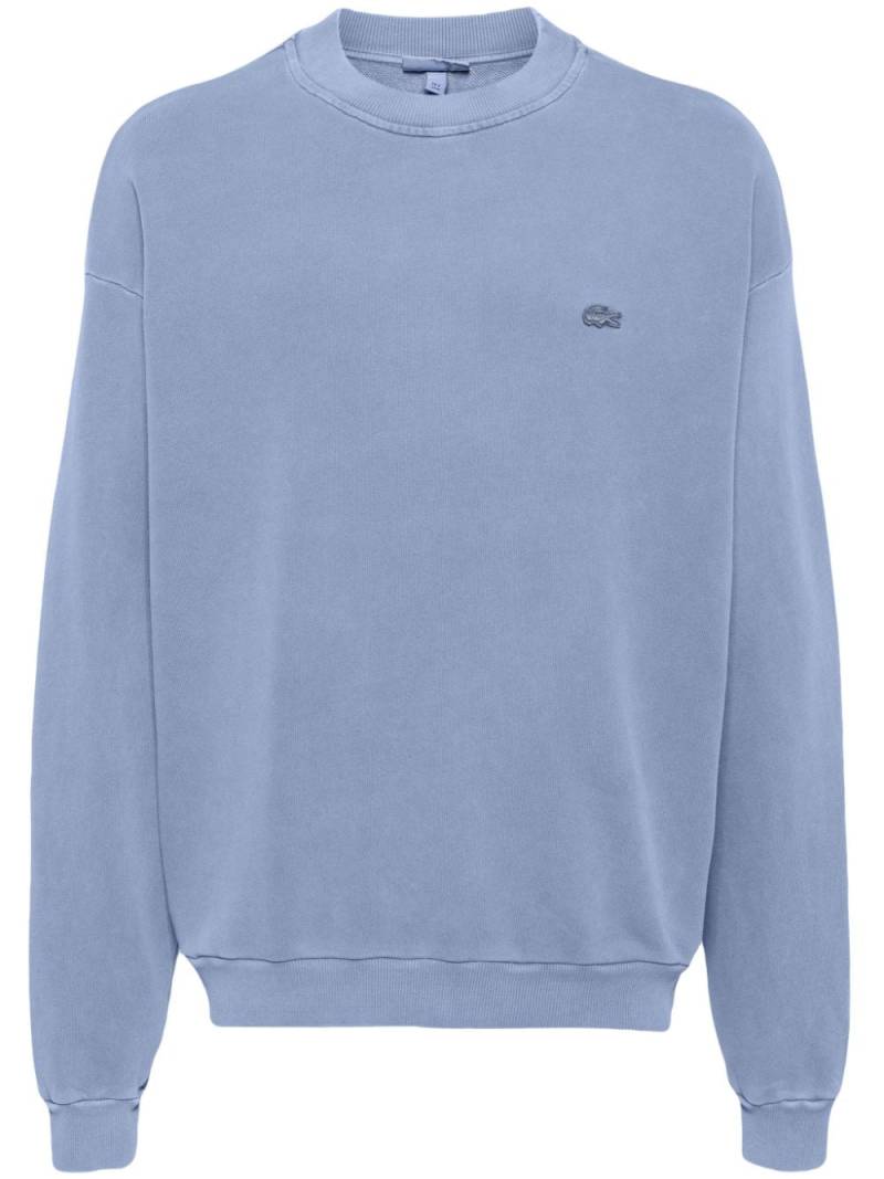 Lacoste logo-patch sweatshirt - Blue von Lacoste