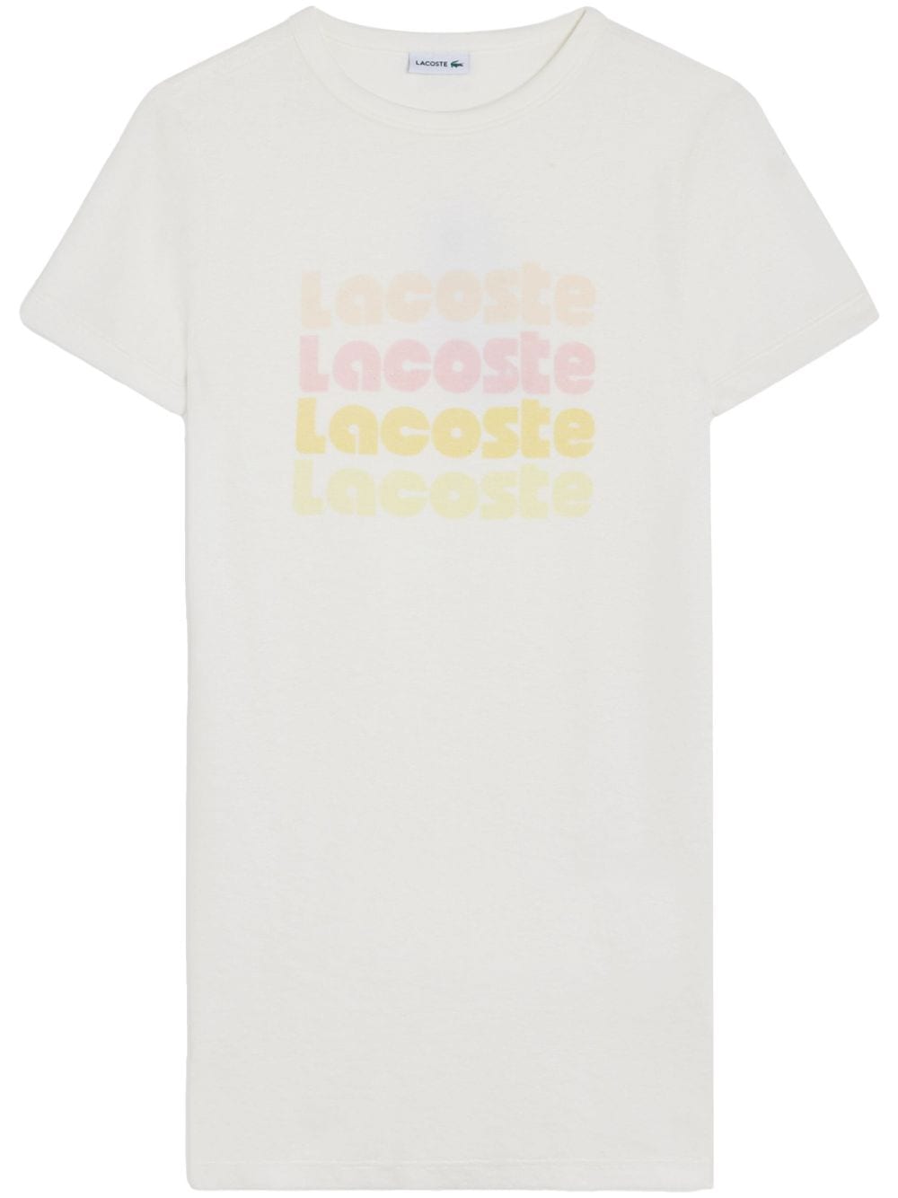 Lacoste logo-print T-shirt dress - White von Lacoste