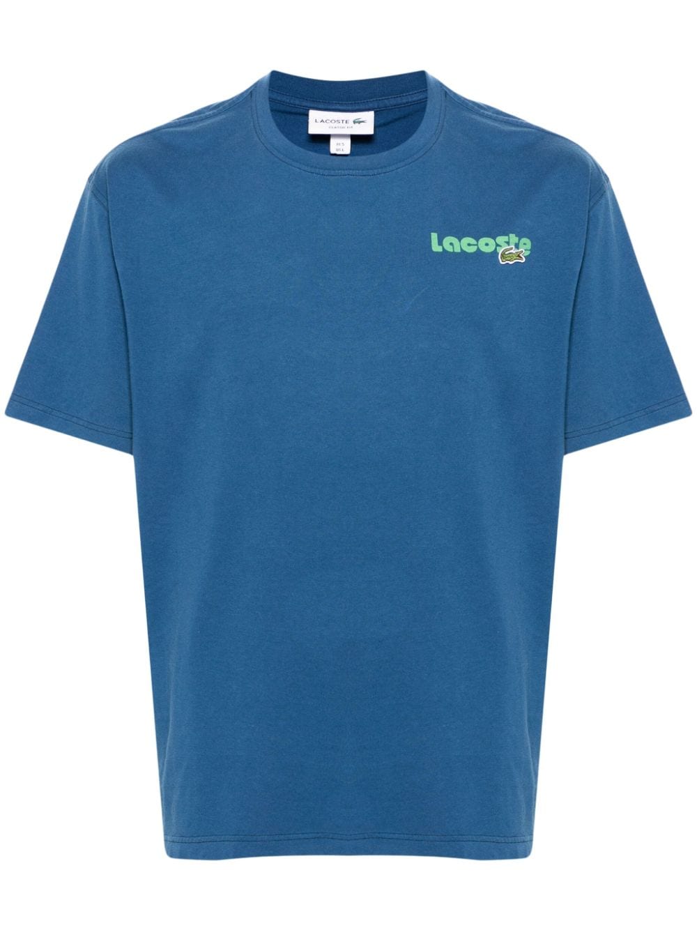 Lacoste logo-print cotton T-shirt - Blue von Lacoste