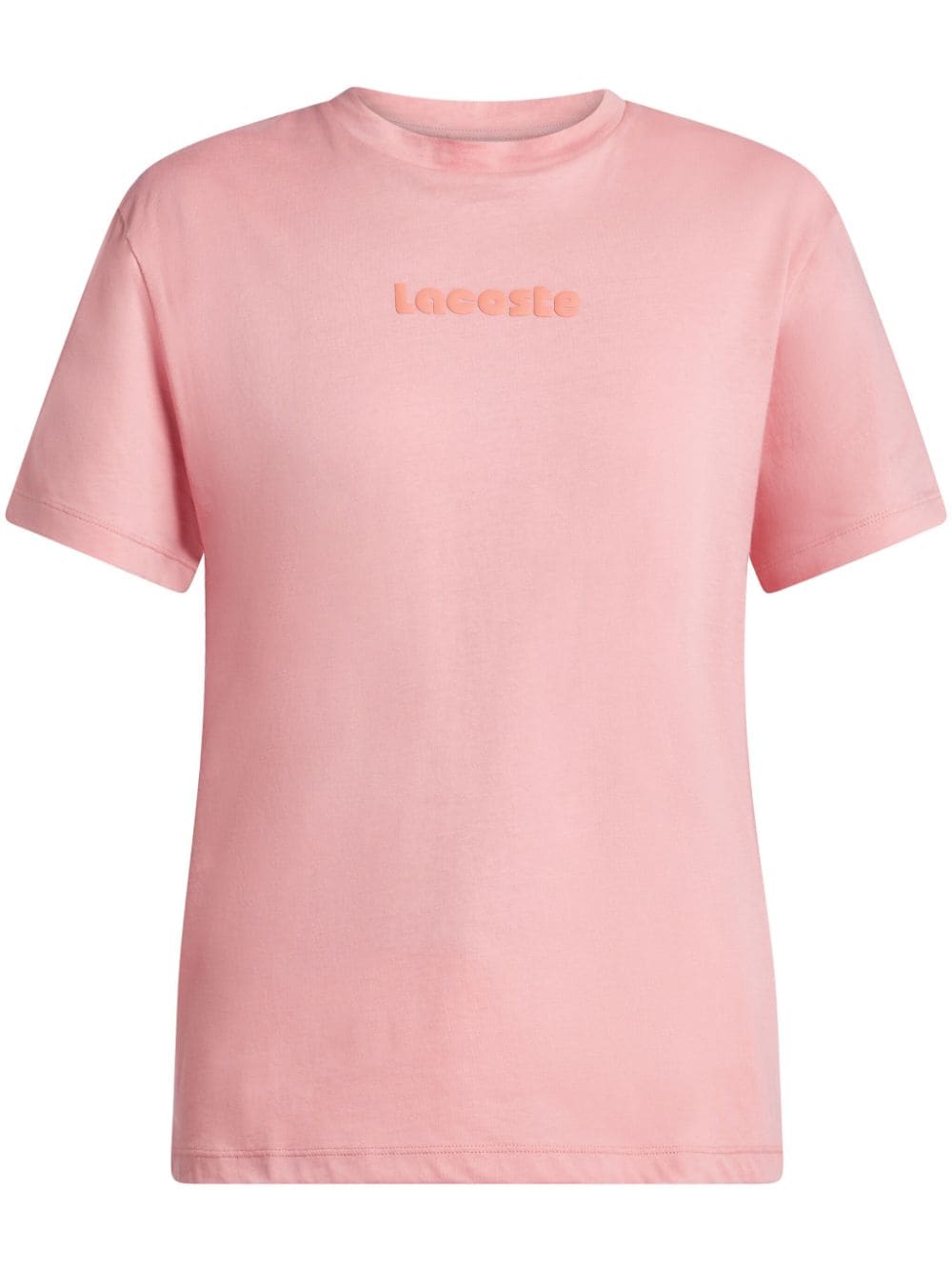 Lacoste logo-print cotton T-shirt - Pink von Lacoste