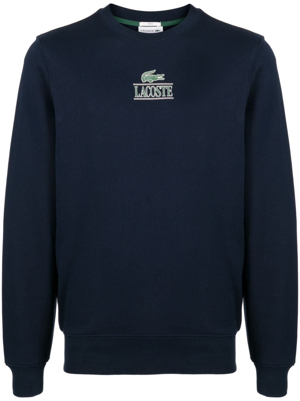 Lacoste logo-print cotton sweatshirt - Blue von Lacoste