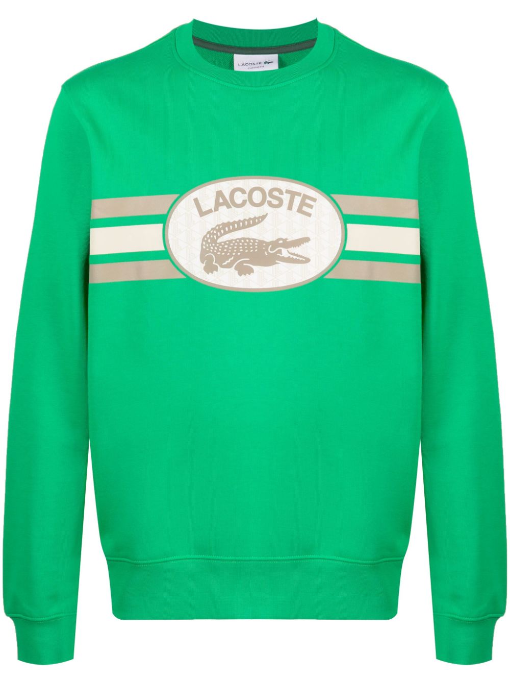 Lacoste logo-print cotton sweatshirt - Green von Lacoste