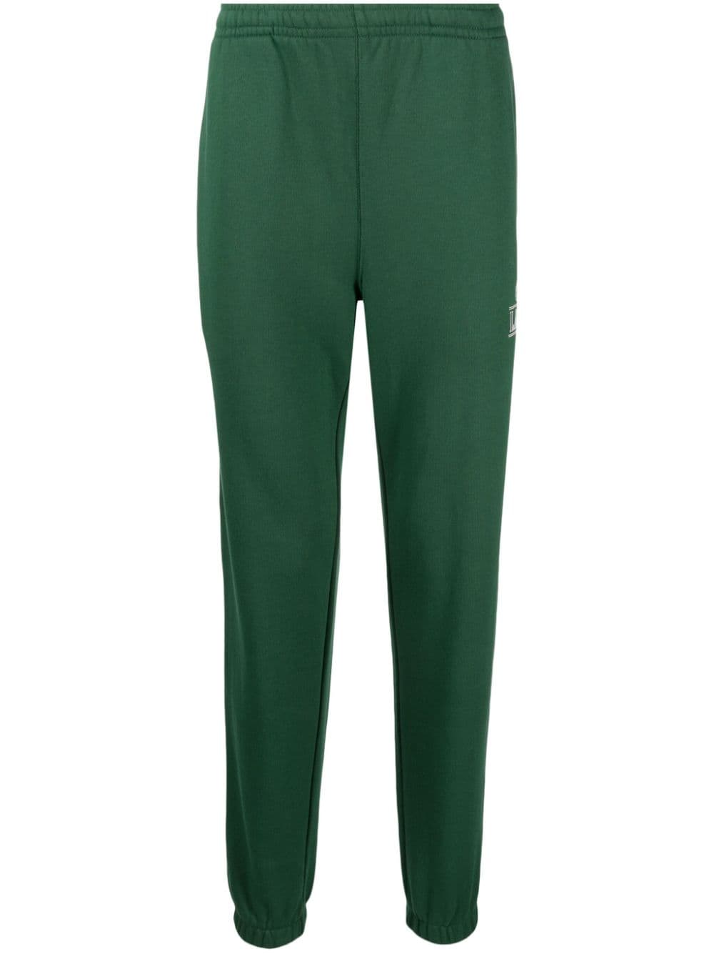 Lacoste logo-print cotton track pants - Green von Lacoste