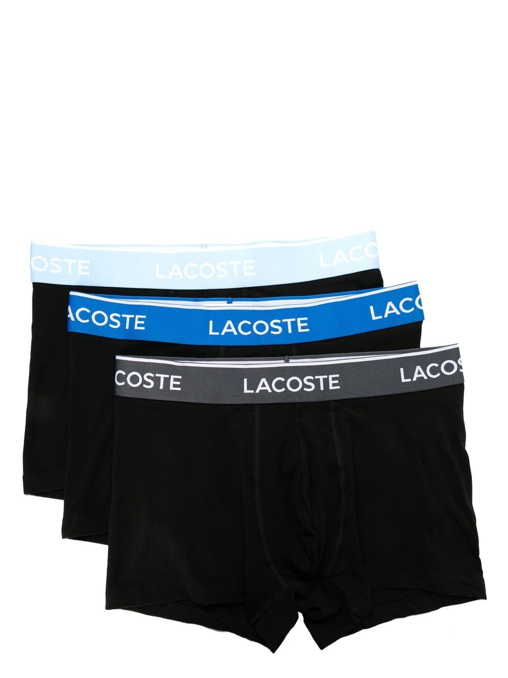 Lacoste logo-waistband boxer 3-pack - Black von Lacoste