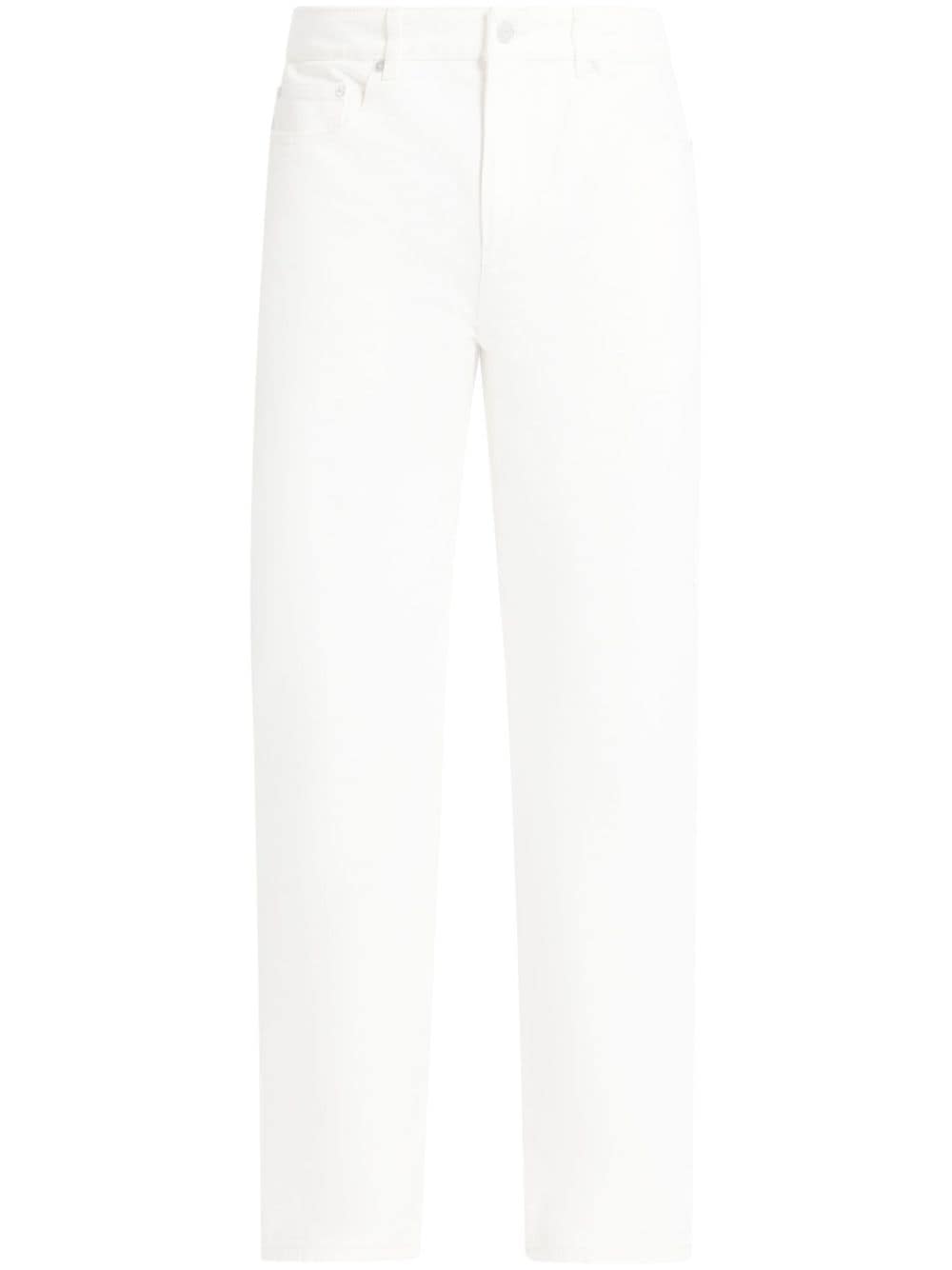 Lacoste mid-rise straight-leg jeans - White von Lacoste