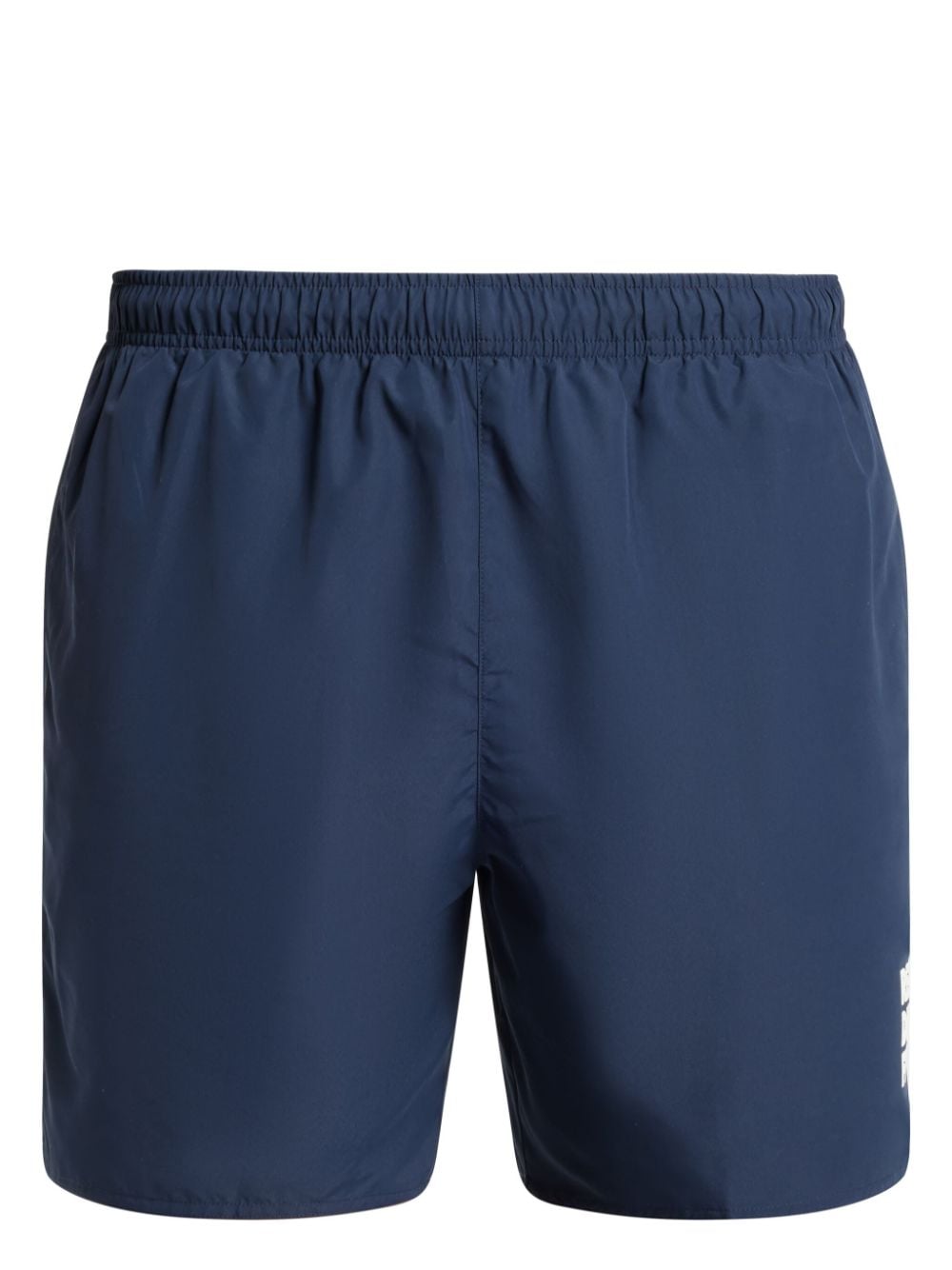 Lacoste slogan-print swim shorts - Blue von Lacoste