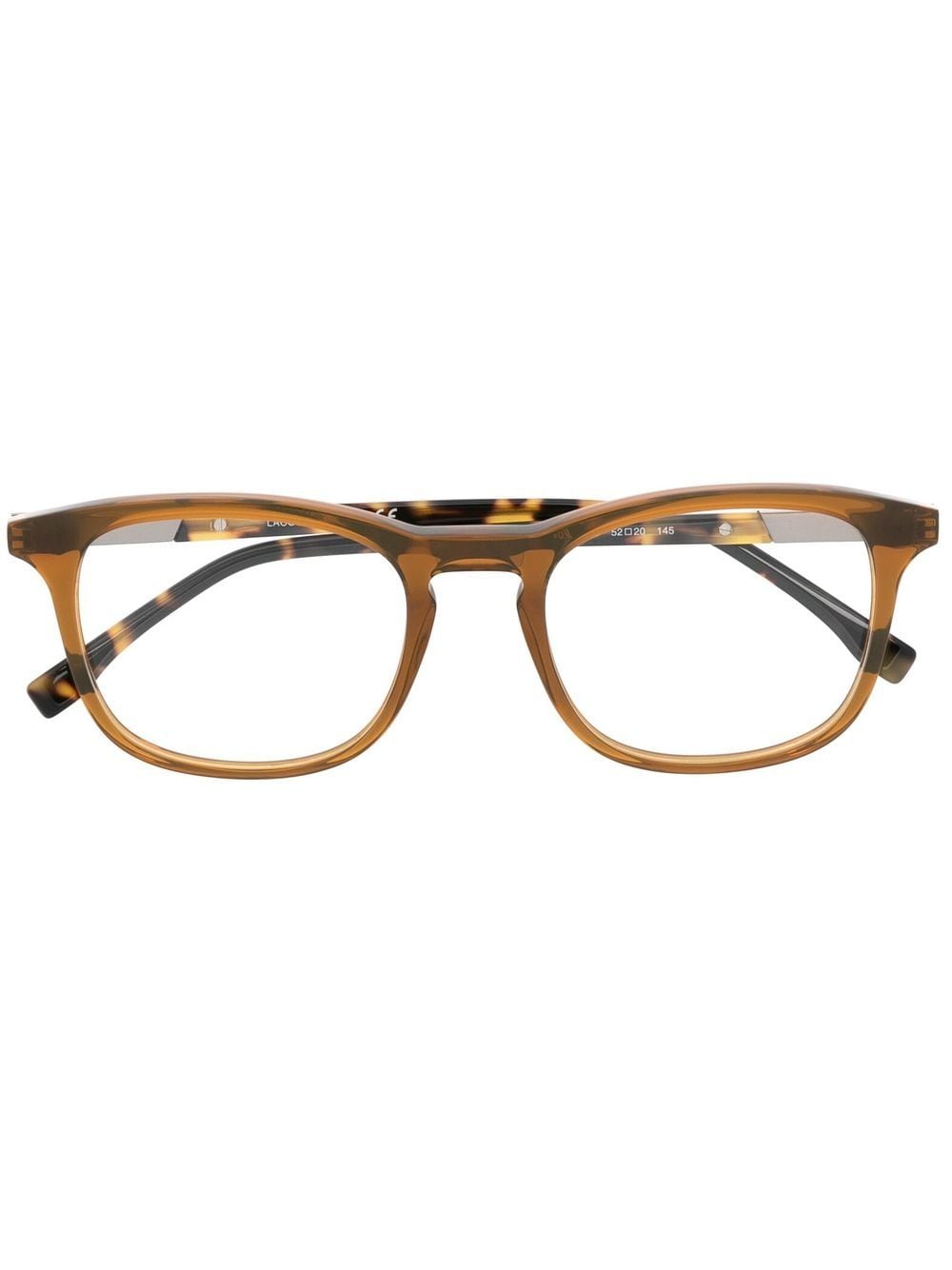 Lacoste square-frame tortoiseshell glasses - Brown von Lacoste