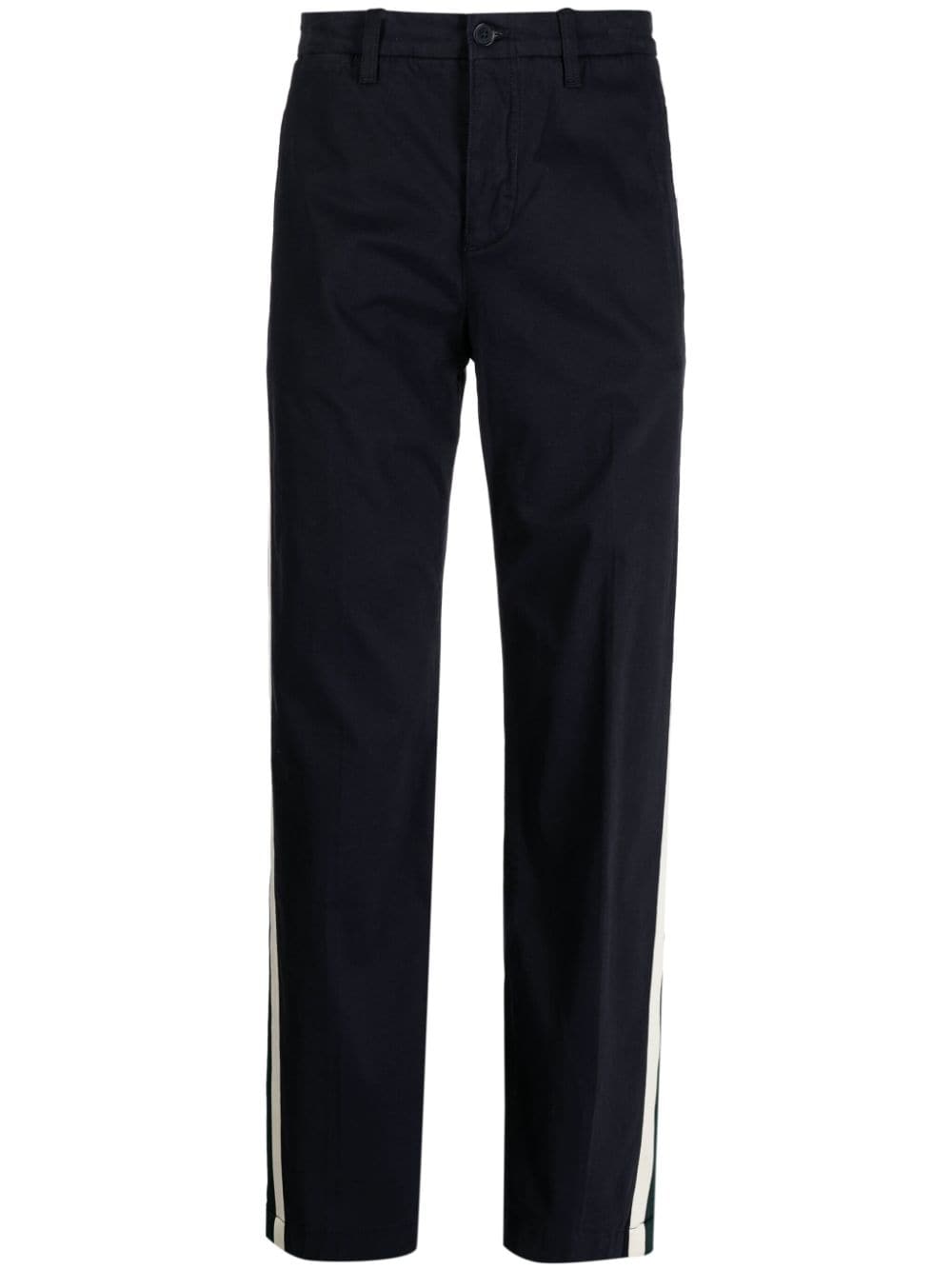 Lacoste straight-leg striped chino trousers - Blue von Lacoste