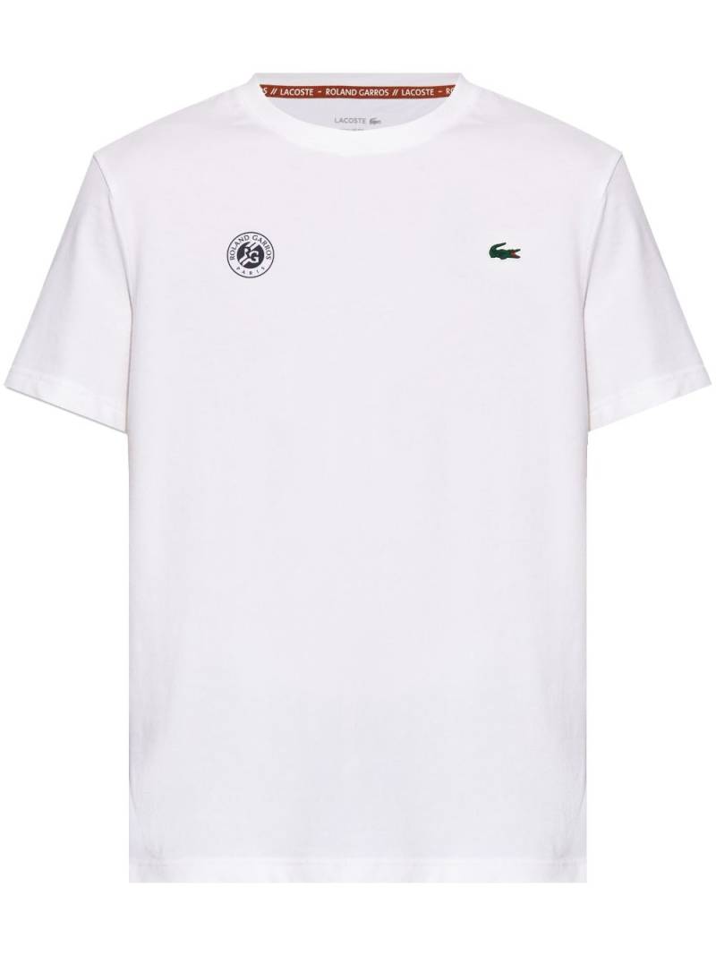Lacoste x Rolland Garros crew-neck T-shirt - White von Lacoste