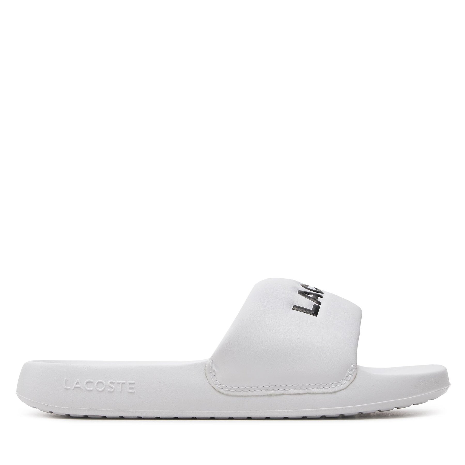 Pantoletten Lacoste Serve Slide 1.0 747CFA0032 Wht/Blk 147 von Lacoste