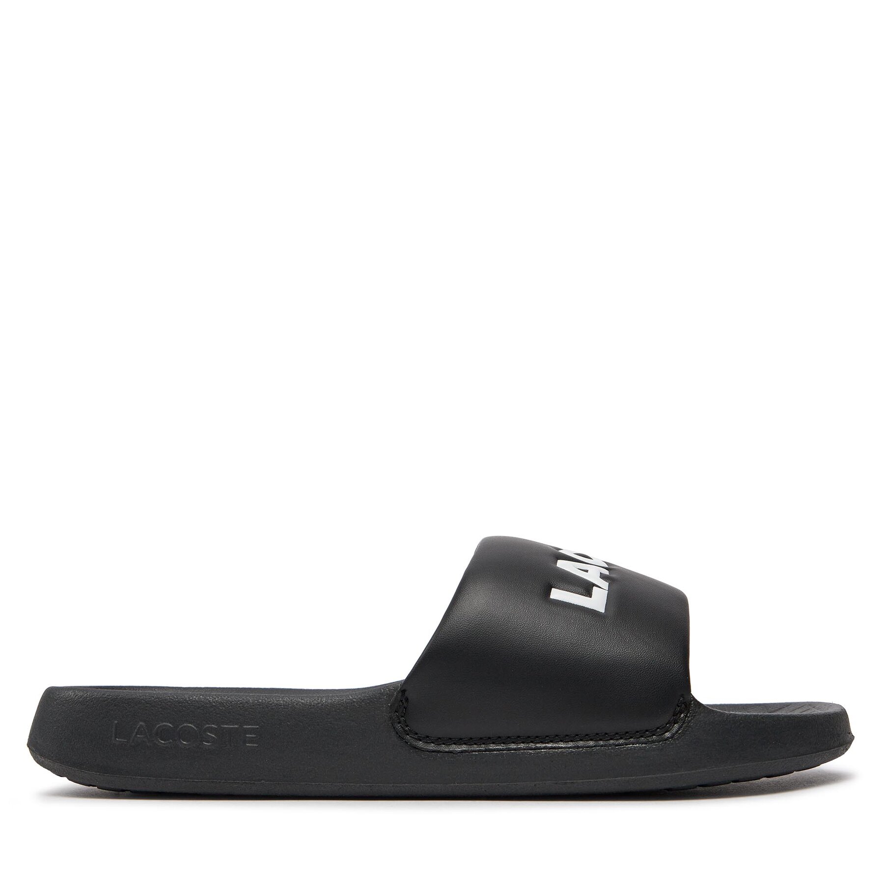 Pantoletten Lacoste Serve Slide 1.0 747CMA0025 Blk/Wht 312 von Lacoste