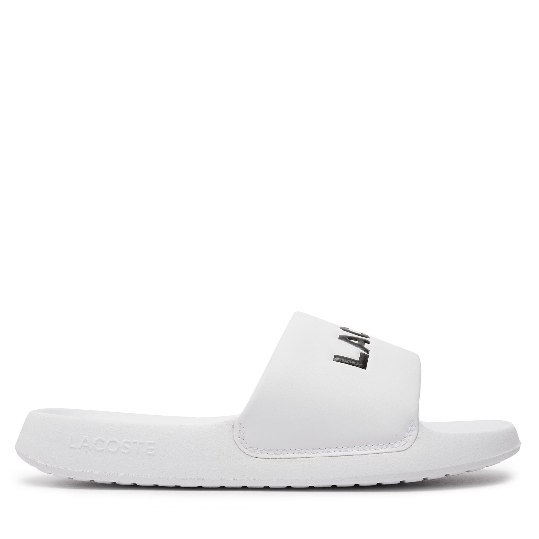 Pantoletten Lacoste Serve Slide 1.0 747CMA0025 Wht/Blk 147 von Lacoste