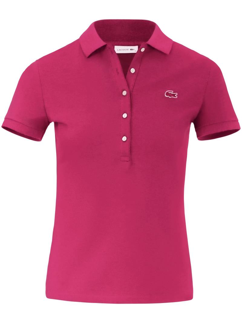 Polo-Shirt 1/4-Arm Lacoste pink Größe: 38 von Lacoste