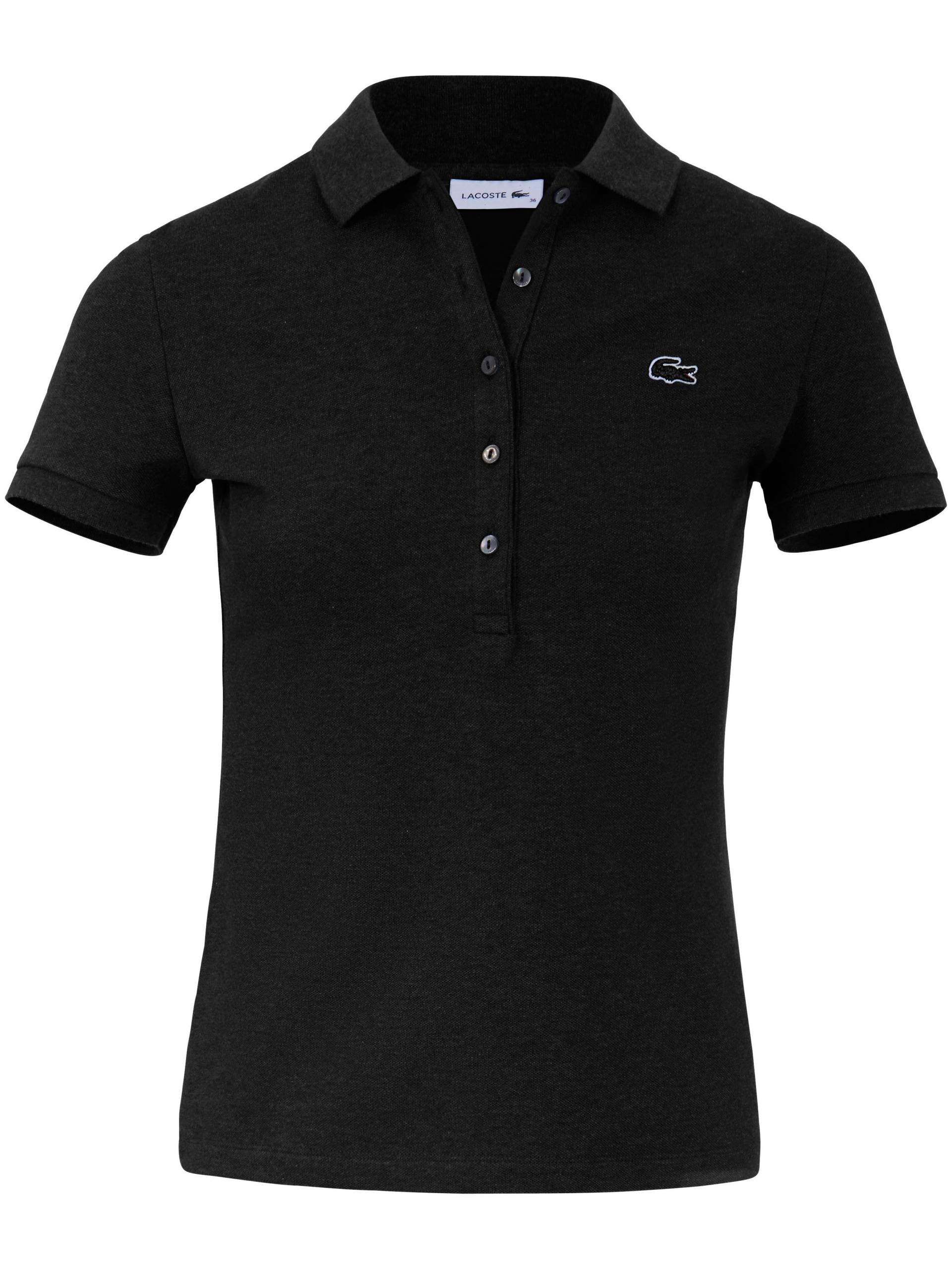 Polo-Shirt 1/4-Arm Lacoste schwarz Größe: 36 von Lacoste