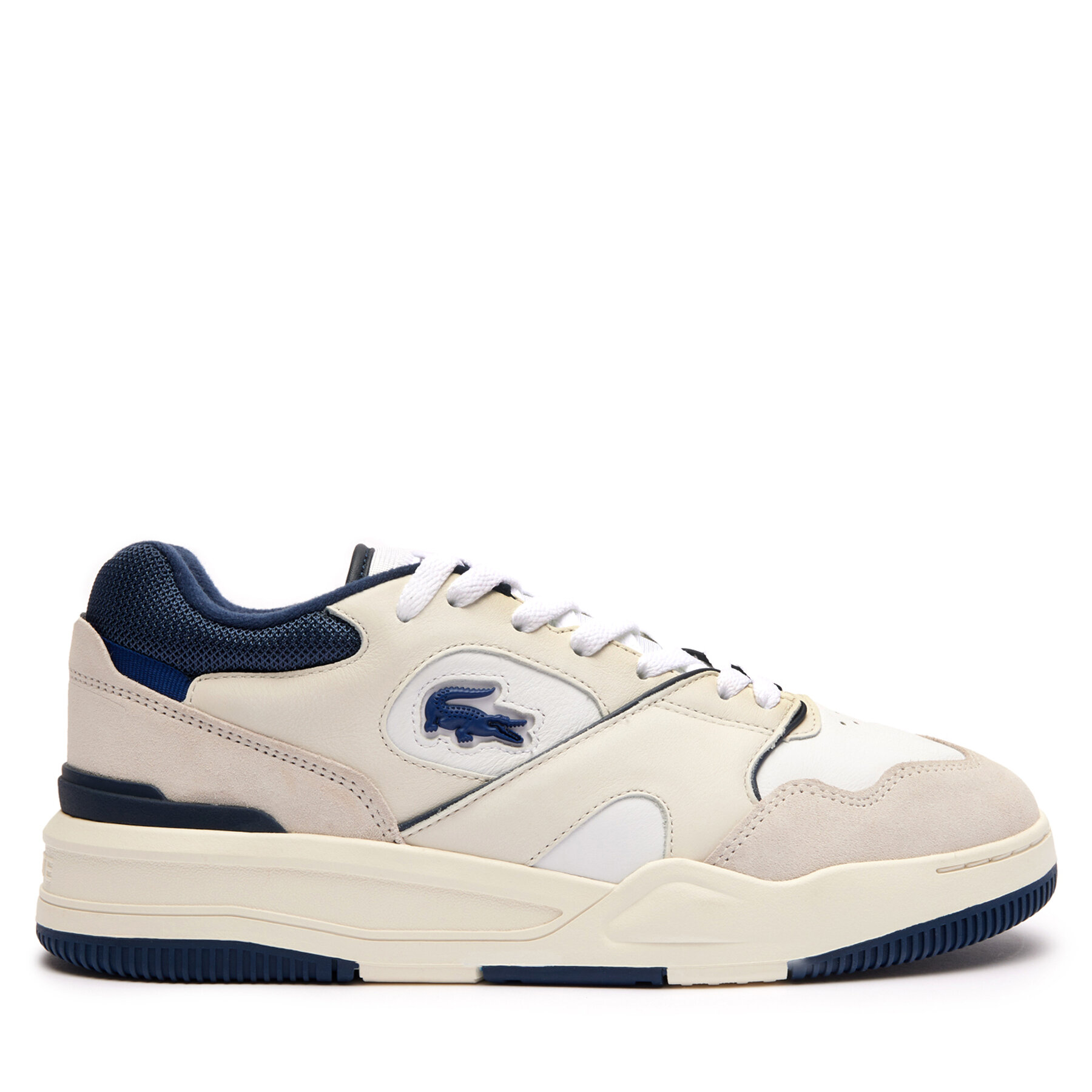 Sneakers Lacoste Lineshot Leather Logo 747SMA0062 Wht/Nvy 042 von Lacoste