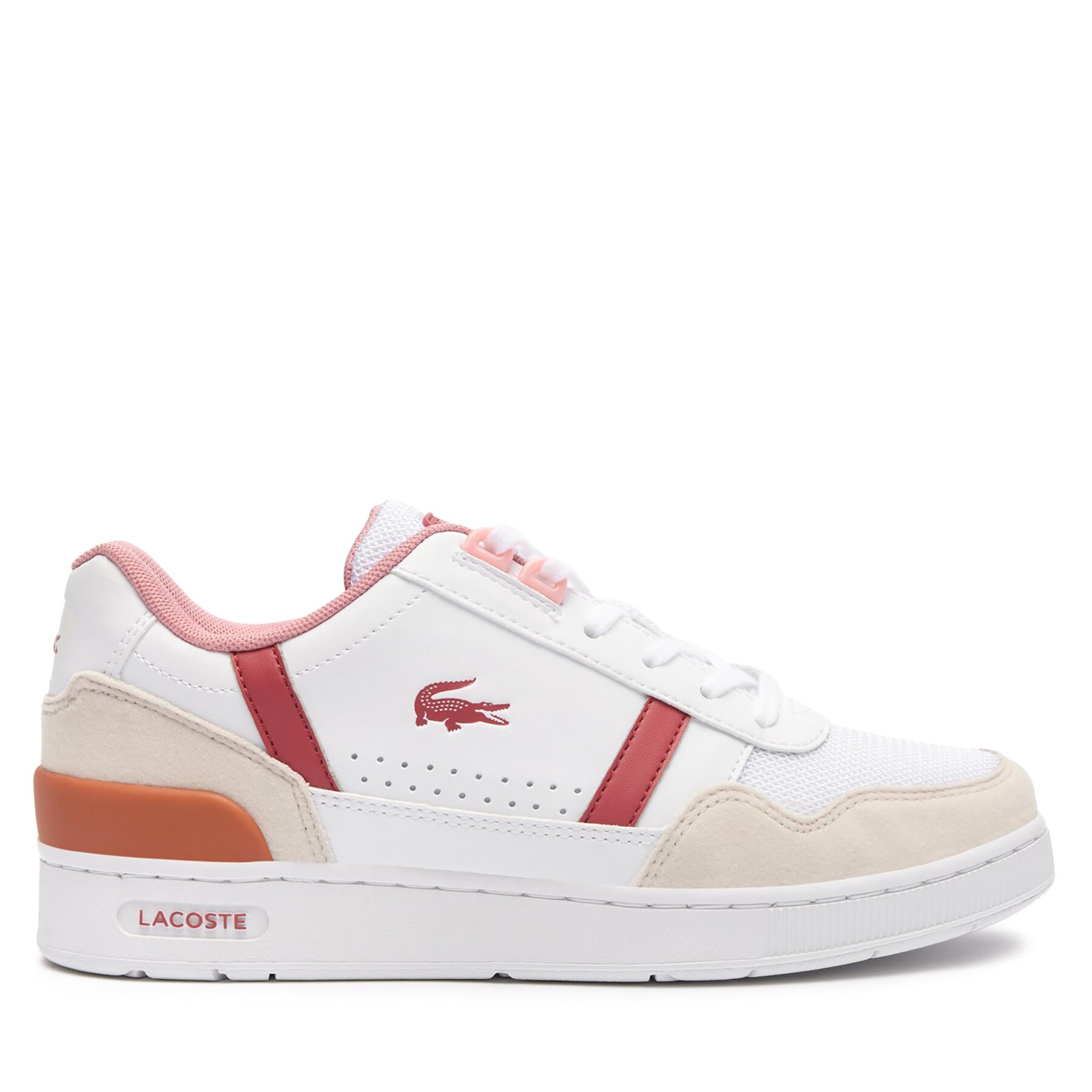 Sneakers Lacoste T-Clip 747SUJ0015 Wht/Pnk B53 von Lacoste