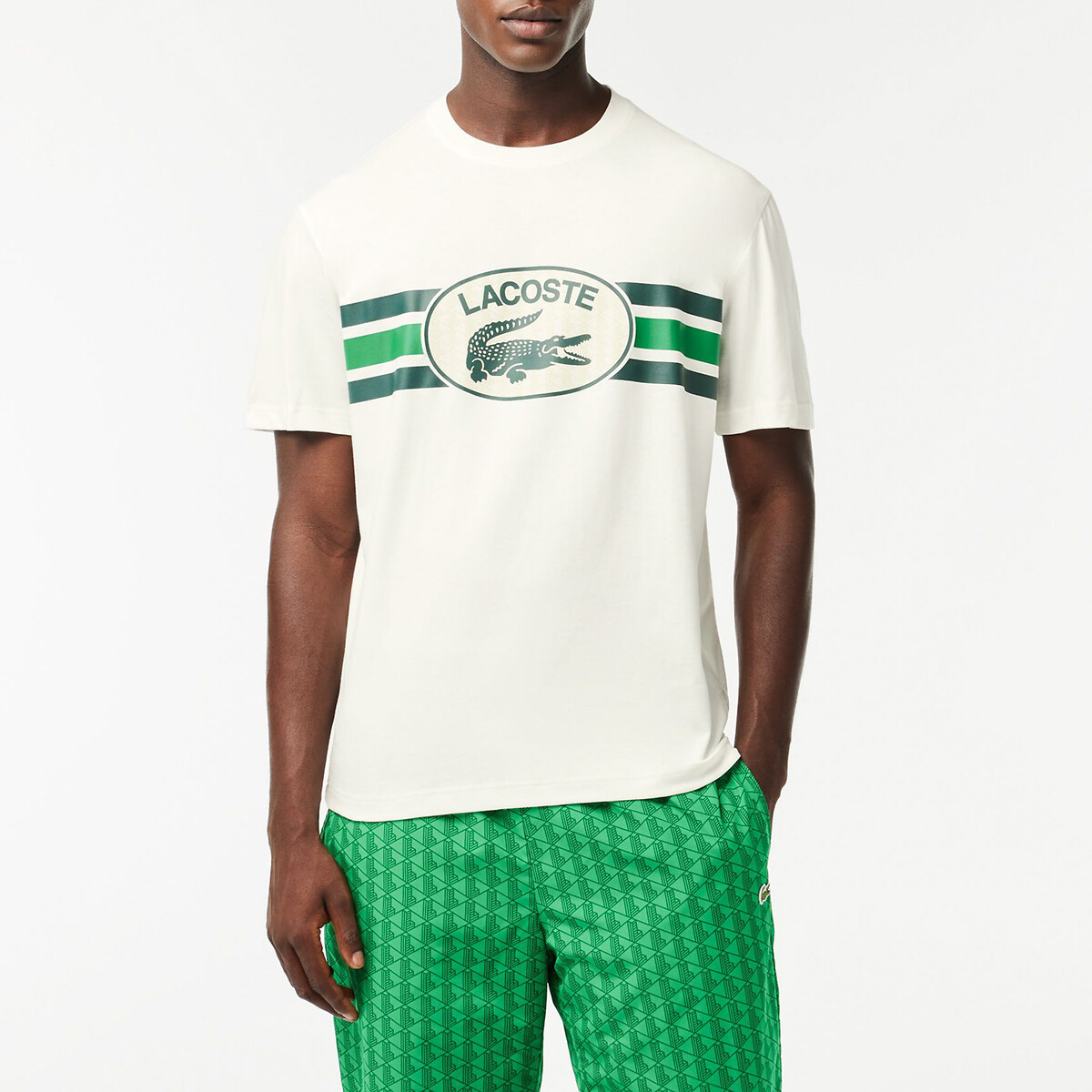 T-Shirt aus reiner Baumwolle von Lacoste