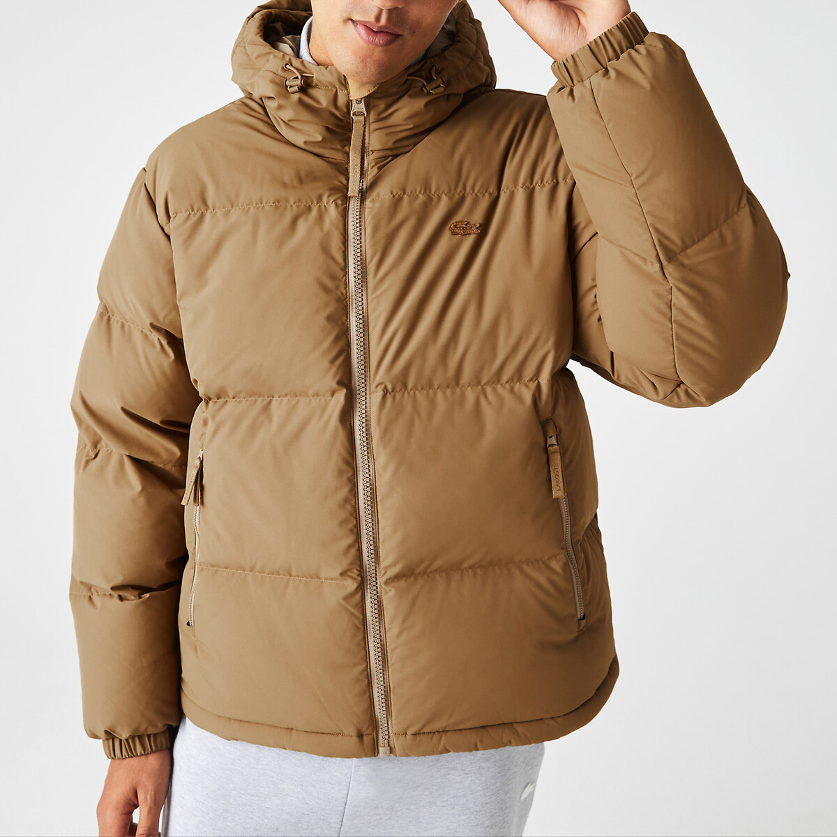 Wintersteppjacke mit Reissverschluss und Kapuze von Lacoste