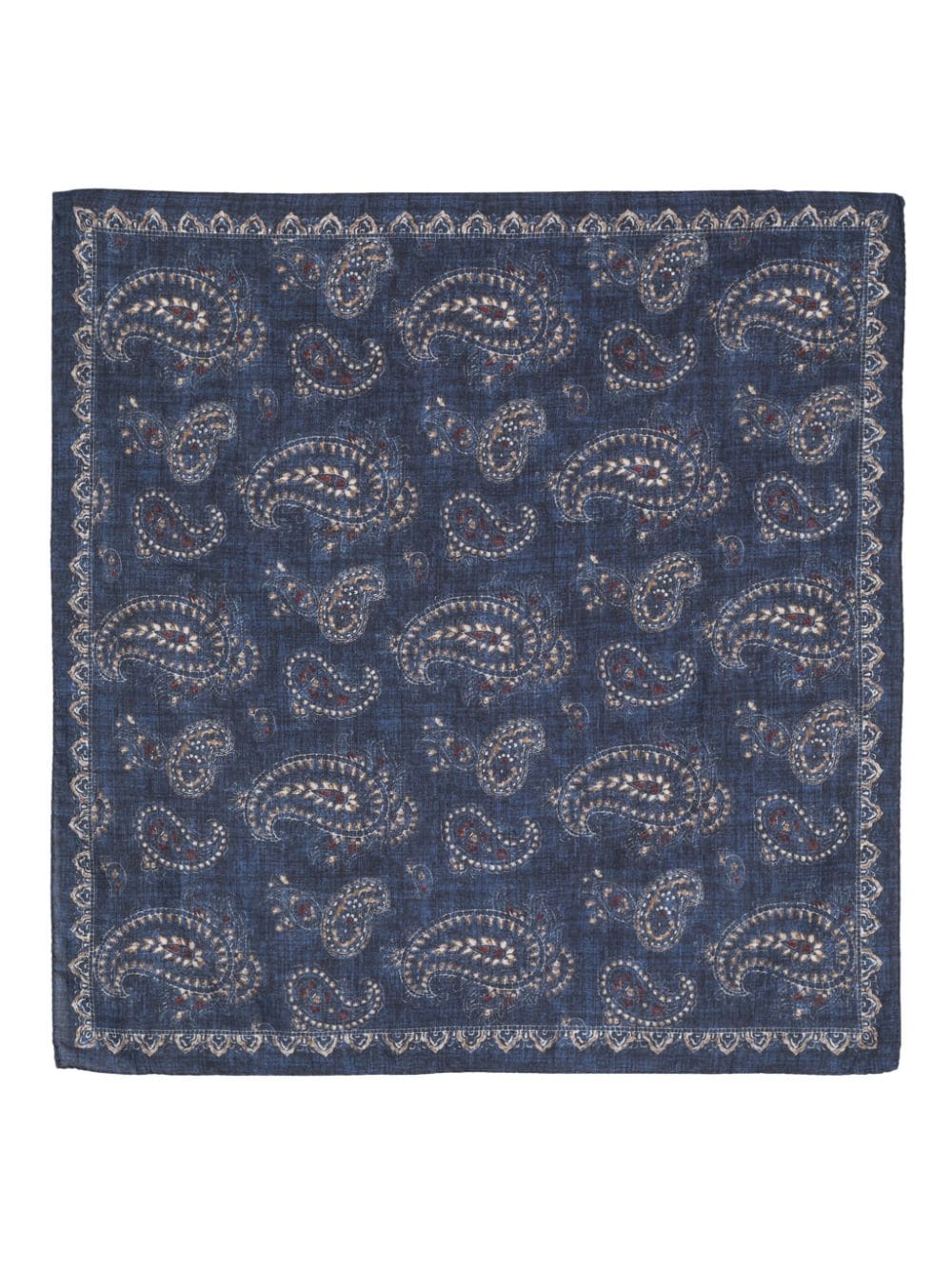 Lady Anne paisley-print handkerchief - Blue von Lady Anne