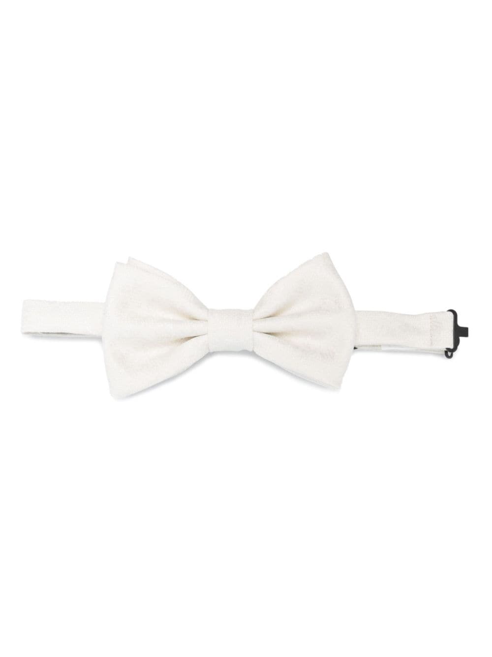 Lady Anne patterned-jacquard bow tie - White von Lady Anne