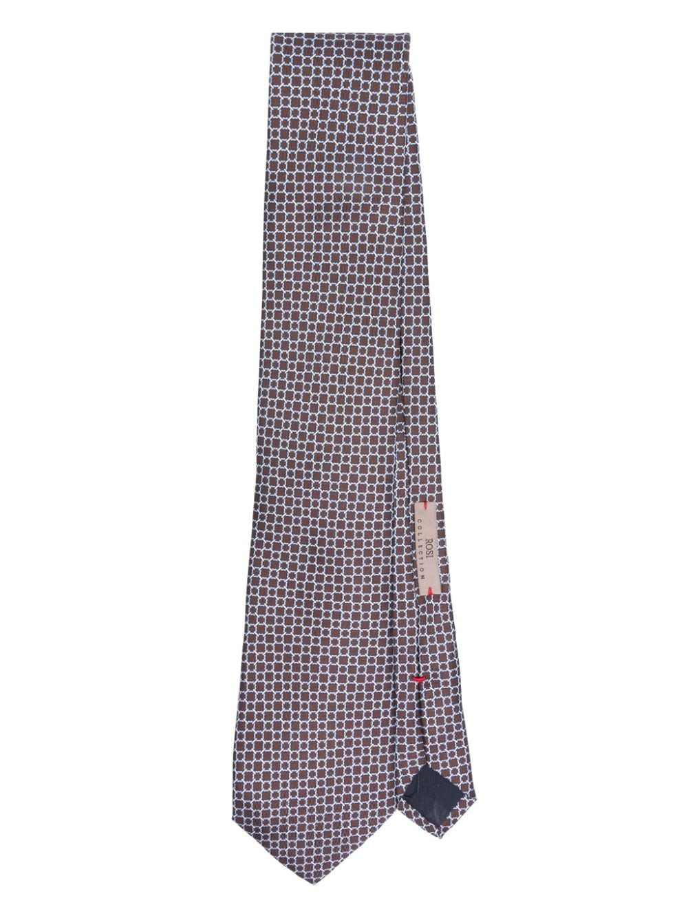 Lady Anne patterned-jacquard silk tie - Brown von Lady Anne