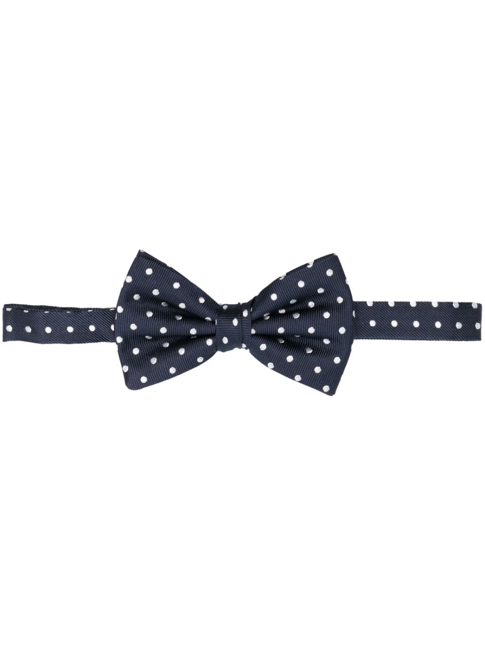 Lady Anne polka-dot silk bow tie - Blue