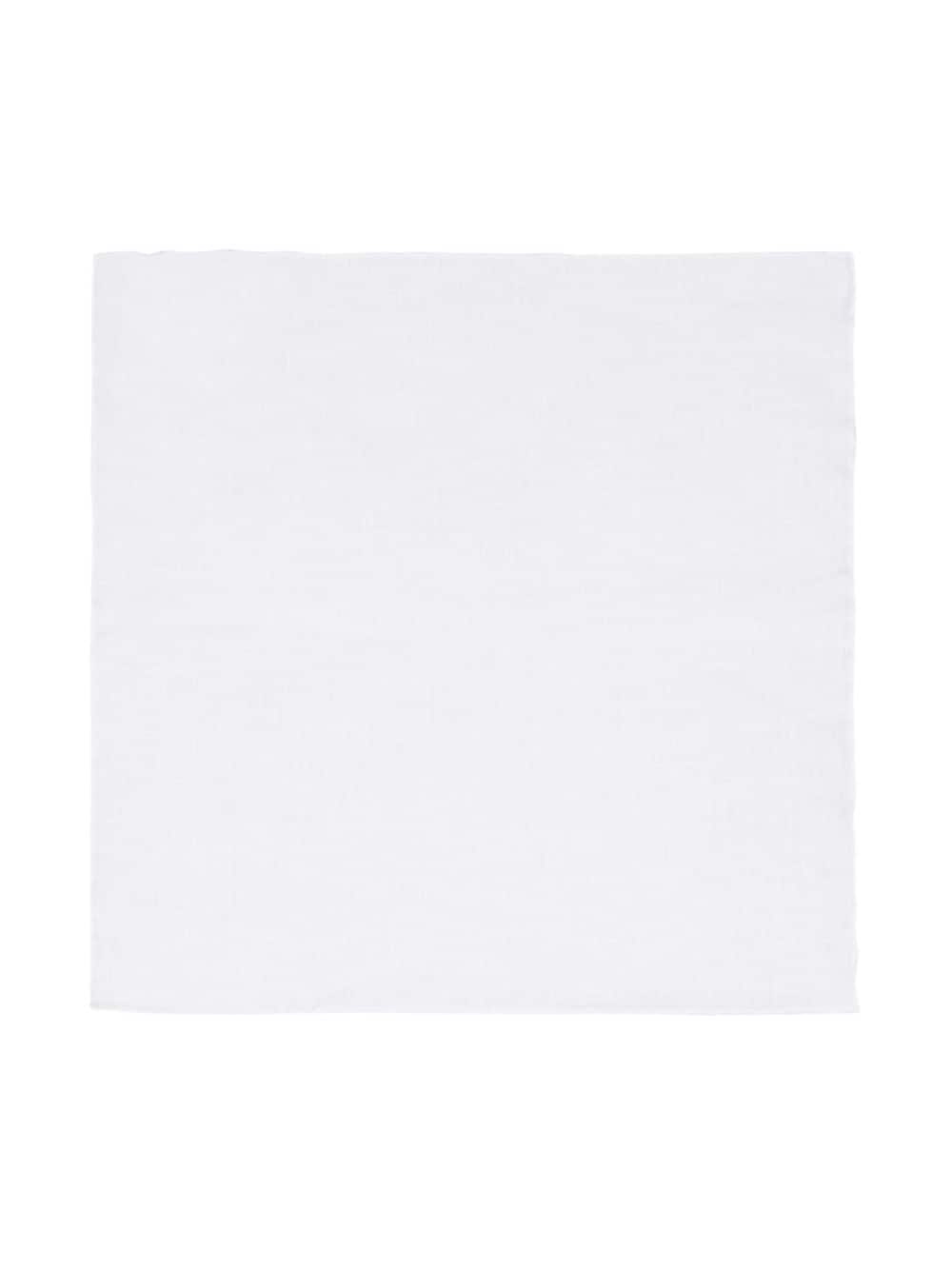 Lady Anne slub-texture linen handkerchief - White von Lady Anne