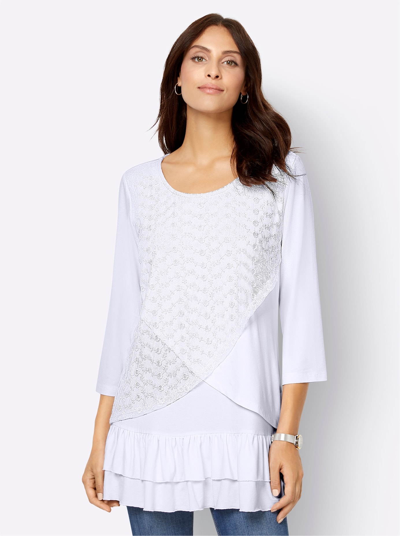 Inspirationen 3/4-Arm-Shirt »Shirt«, (1 tlg.) von Inspirationen